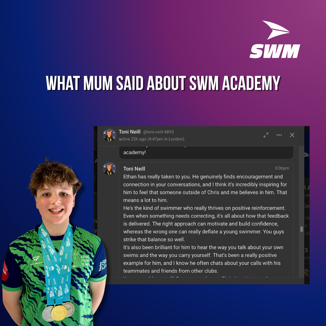SWM swimmer or parent testimonial